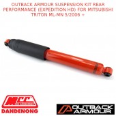 OUTBACK ARMOUR SUSPENS'N KIT REAR EXPEDITION HDFITS MITSUBISHI TRITON ML-MN5/06+